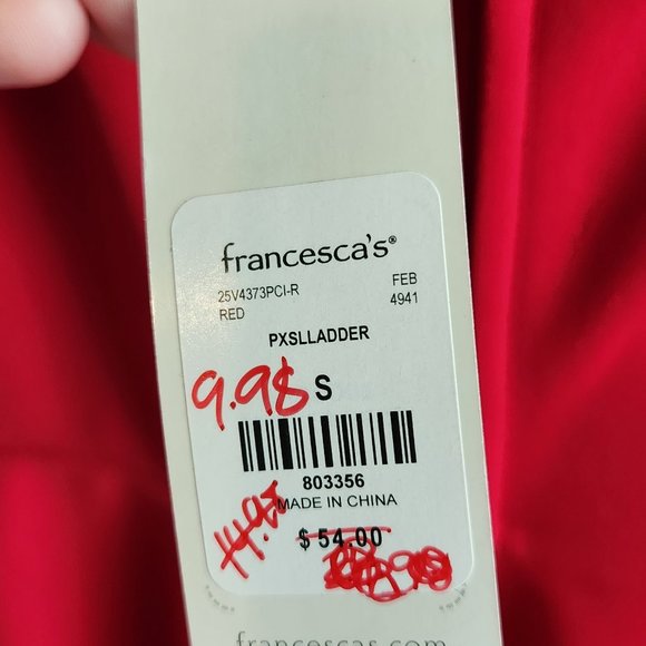 Francesca's Spaghetti Strap Dress - Red - Picture 3 of 4